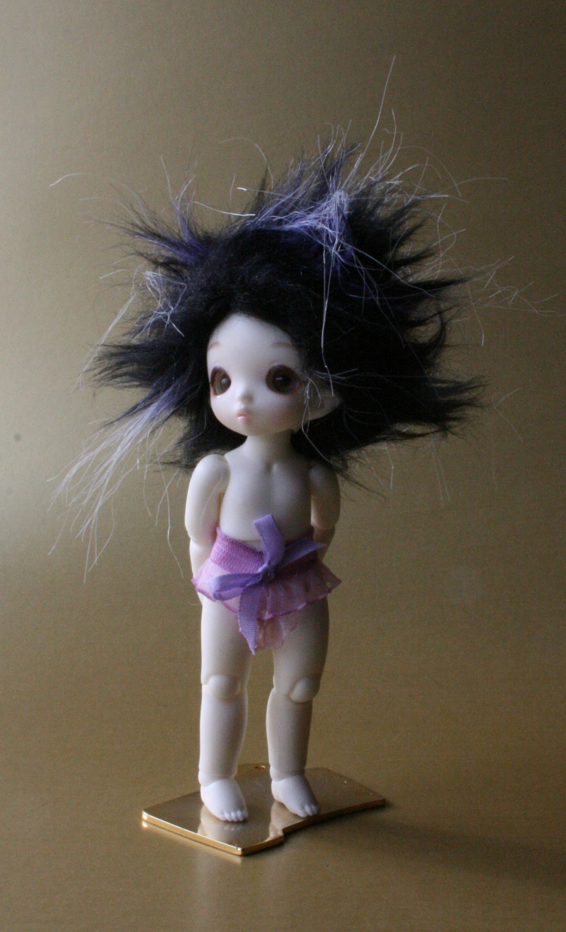Faux fur wig
